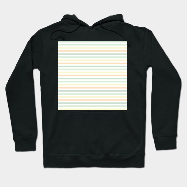 Pastel Stripes Pattern Hoodie by BloomingDiaries
